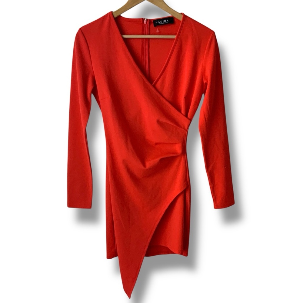 AKIRA Dress Tomato Red Orange Small